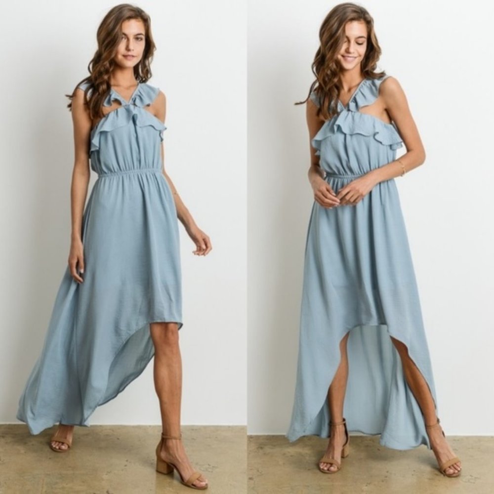 NEW!Charme U avail: L,M,S hi-lo halter dress